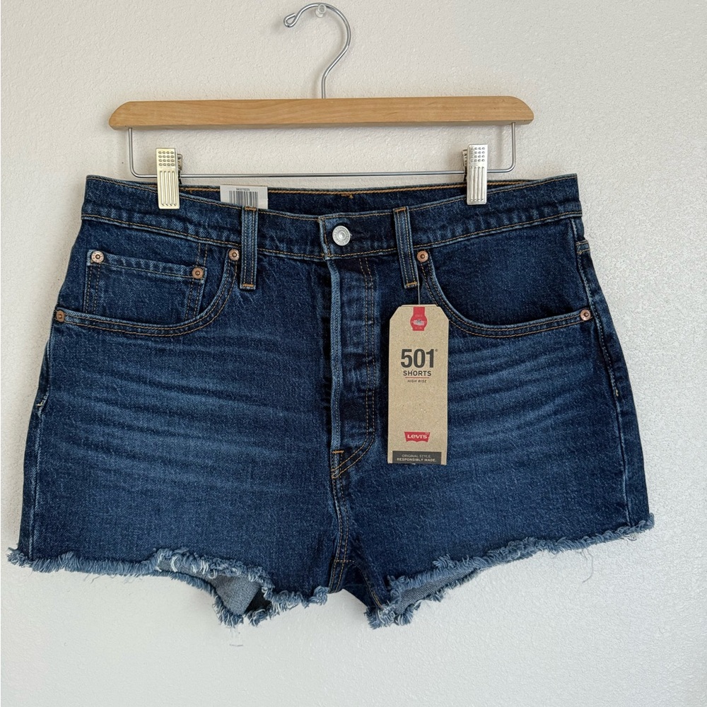 Levi's Dark Blue Jean Shorts